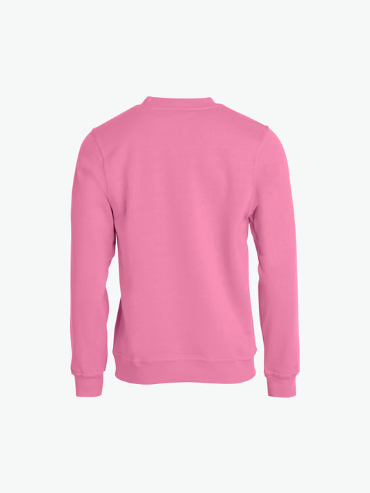 Clique Basic Roundneck - Helder Roze Sweater Clique