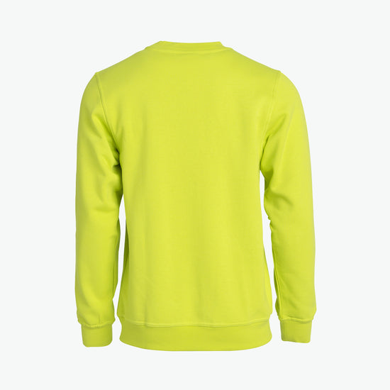 Clique Basic Roundneck - Signaalgroen Sweater Clique
