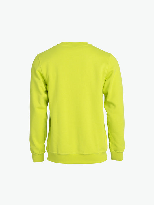 Clique Basic Roundneck - Signaalgroen Sweater Clique