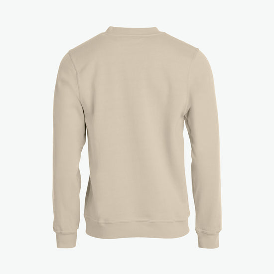 Clique Basic Roundneck - Licht Khaki Sweater Clique