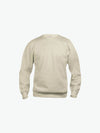 Clique Basic Roundneck - Licht Khaki Sweater Clique XS