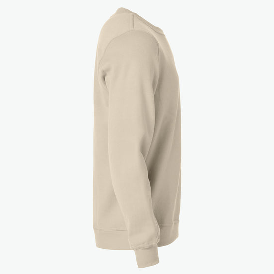 Clique Basic Roundneck - Licht Khaki Sweater Clique