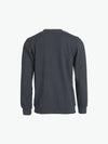 Clique Basic Roundneck - Antraciet Melange Sweater Clique