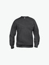 Clique Basic Roundneck - Antraciet Melange Sweater Clique XS