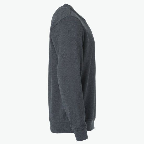 Clique Basic Roundneck - Antraciet Melange Sweater Clique