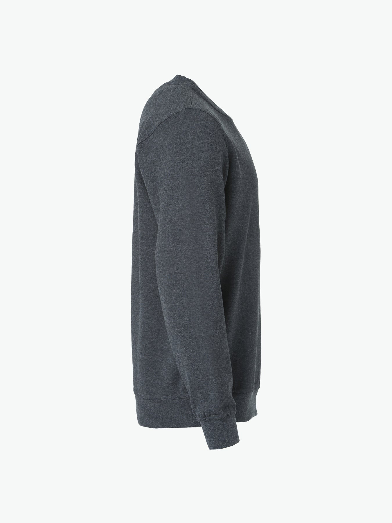 Clique Basic Roundneck - Antraciet Melange Sweater Clique