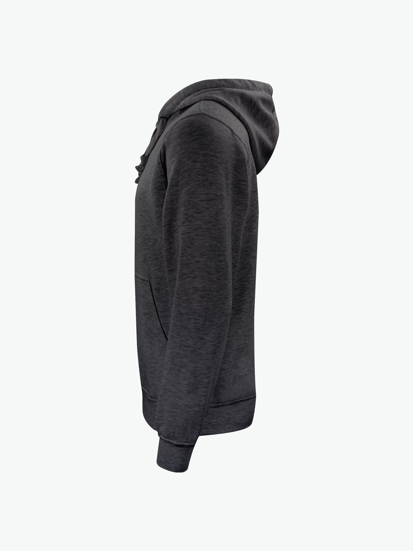 Clique Basic Hoody - Antraciet Melange Hoodie Clique