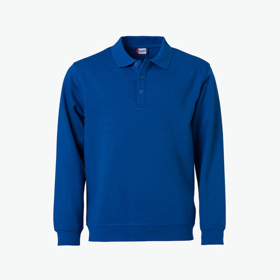 Clique Basic Polo Sweater - Kobalt Polosweater Clique XS