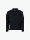 Clique Basic Polo Sweater - Zwart Polosweater Clique XS