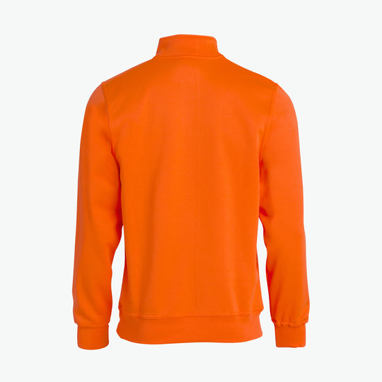 Clique Basic Half Zip - Signaaloranje Sweater Clique