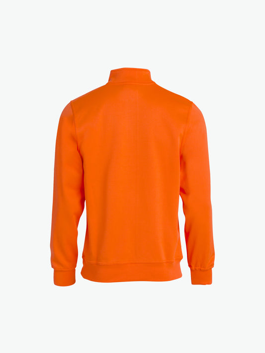 Clique Basic Half Zip - Signaaloranje Sweater Clique