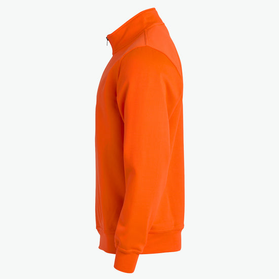 Clique Basic Half Zip - Signaaloranje Sweater Clique