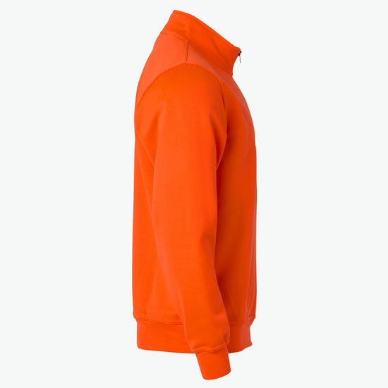 Clique Basic Half Zip - Signaaloranje Sweater Clique