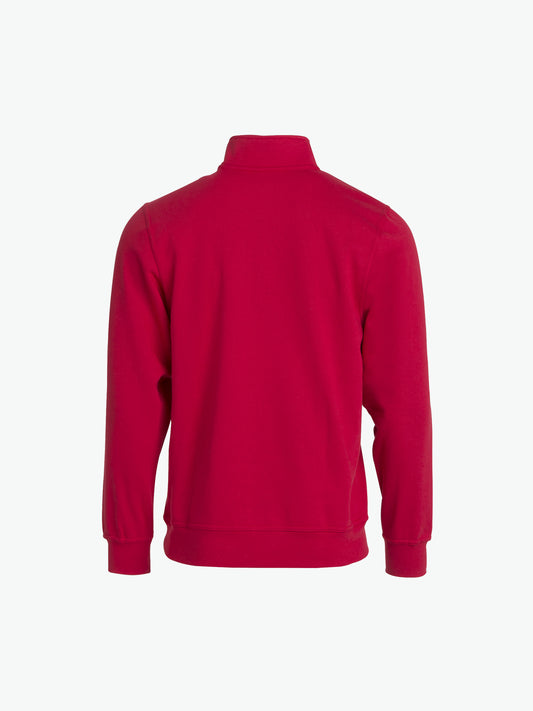 Clique Basic Half Zip - Rood Sweater Clique