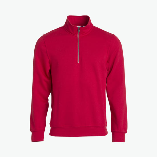 Clique Basic Half Zip - Rood Sweater Clique XS