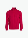 Clique Basic Half Zip - Rood Sweater Clique XS
