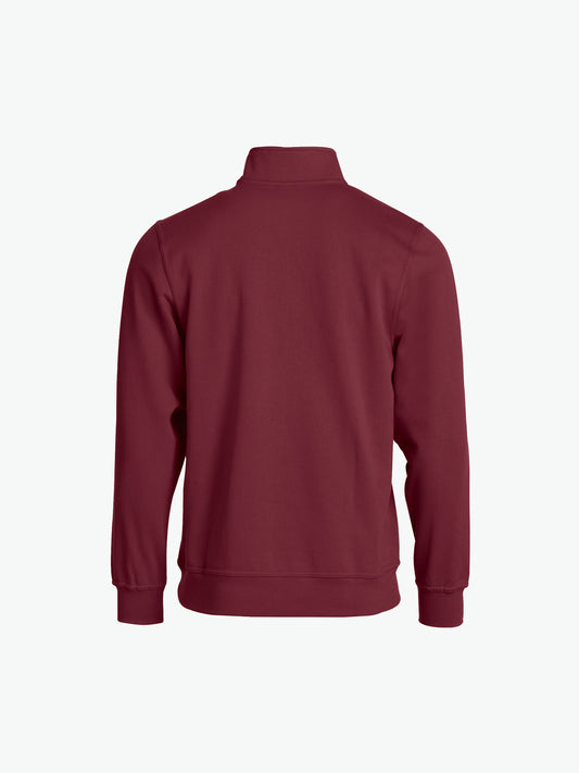 Clique Basic Half Zip - Bordeaux Sweater Clique