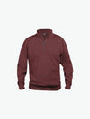 Clique Basic Half Zip - Bordeaux Sweater Clique XS