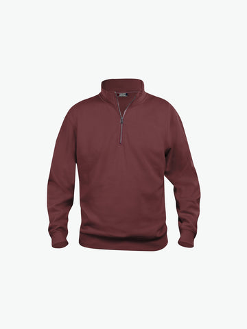 Clique Basic Half Zip - Bordeaux Sweater Clique XS