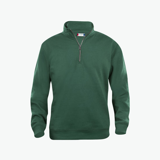 Clique Basic Half Zip - Flessengroen Sweater Clique XS