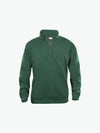 Clique Basic Half Zip - Flessengroen Sweater Clique XS