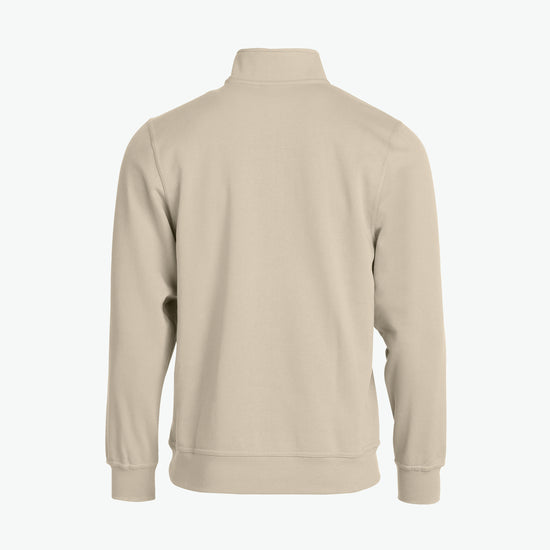 Clique Basic Half Zip - Licht Khaki Sweater Clique