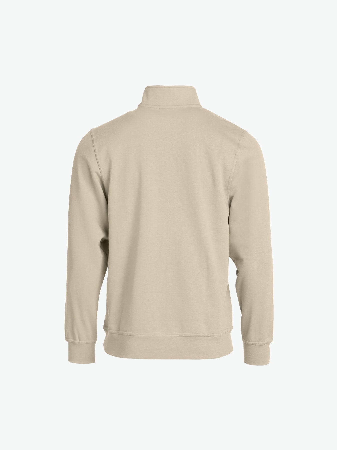 Clique Basic Half Zip - Licht Khaki Sweater Clique