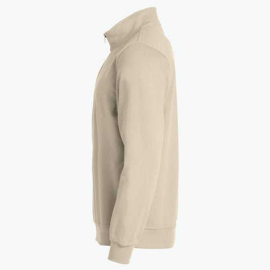 Clique Basic Half Zip - Licht Khaki Sweater Clique