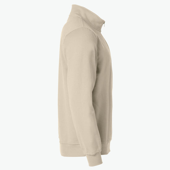 Clique Basic Half Zip - Licht Khaki Sweater Clique