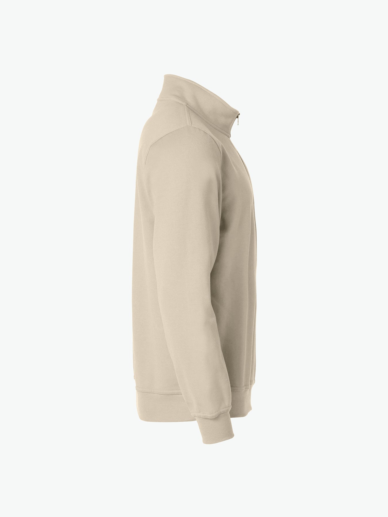 Clique Basic Half Zip - Licht Khaki Sweater Clique