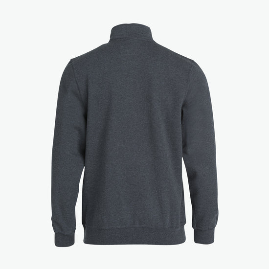 Clique Basic Half Zip - Antraciet Melange Sweater Clique