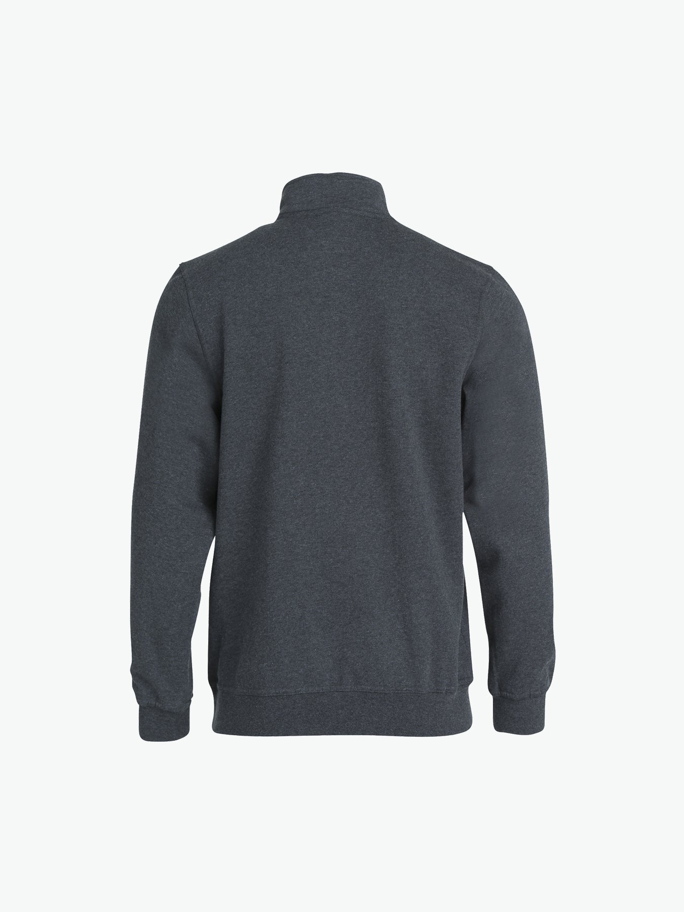 Clique Basic Half Zip - Antraciet Melange Sweater Clique