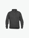 Clique Basic Half Zip - Antraciet Melange Sweater Clique XS
