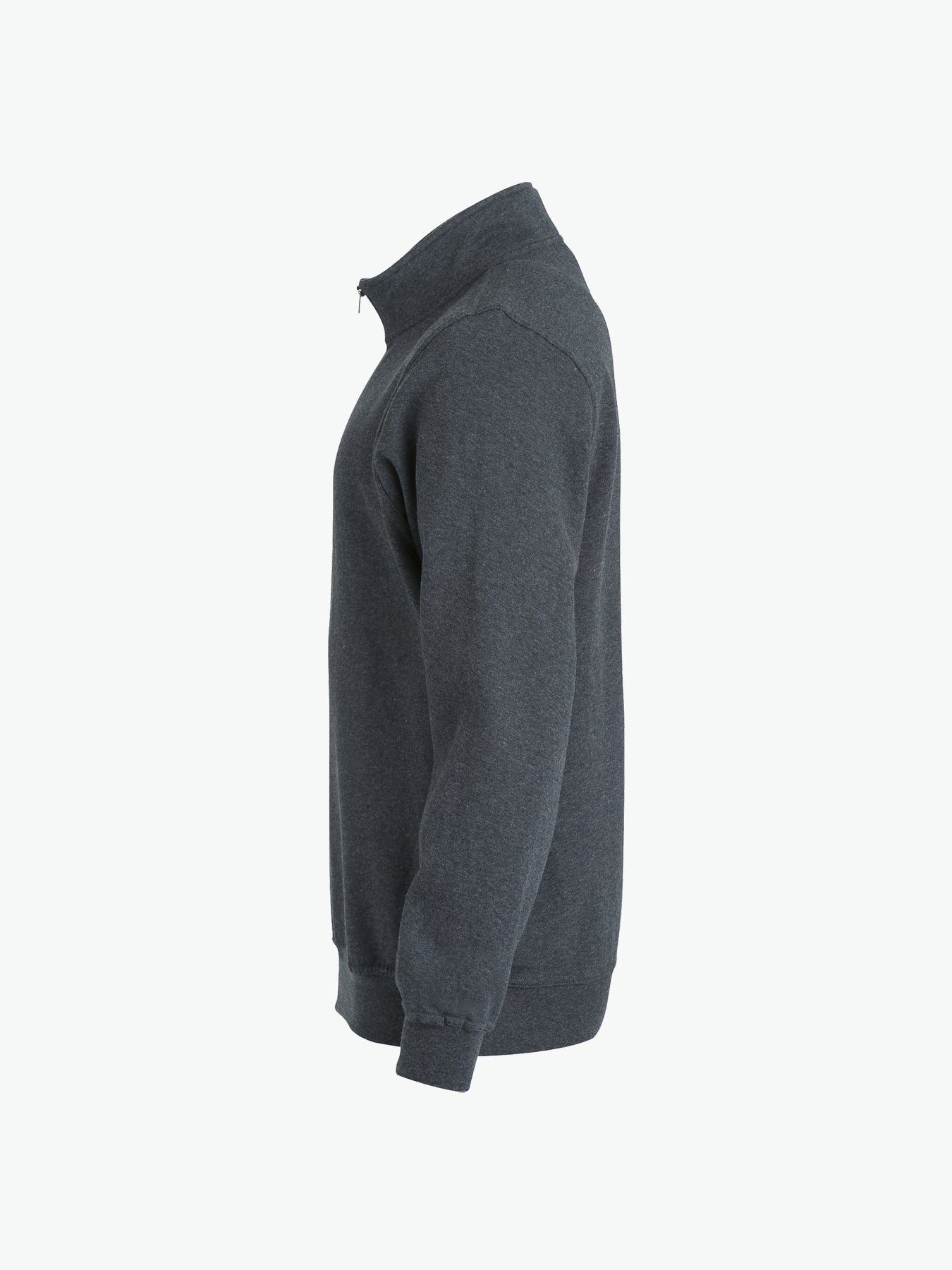 Clique Basic Half Zip - Antraciet Melange Sweater Clique
