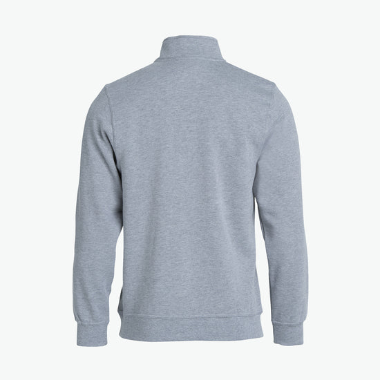 Clique Basic Half Zip - Grijsmelange Sweater Clique
