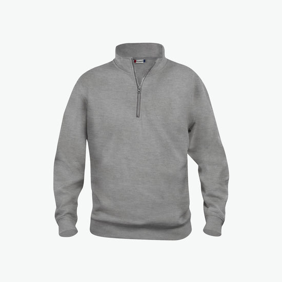 Clique Basic Half Zip - Grijsmelange Sweater Clique XS