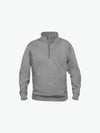 Clique Basic Half Zip - Grijsmelange Sweater Clique XS