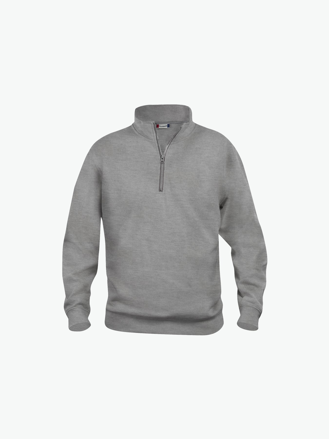 Clique Basic Half Zip - Grijsmelange Sweater Clique XS