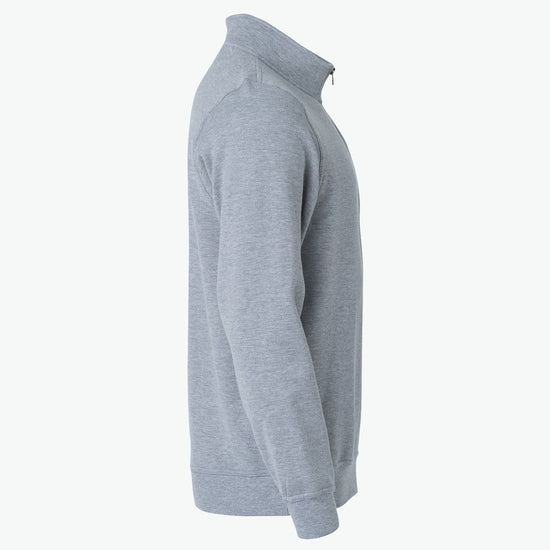 Clique Basic Half Zip - Grijsmelange Sweater Clique