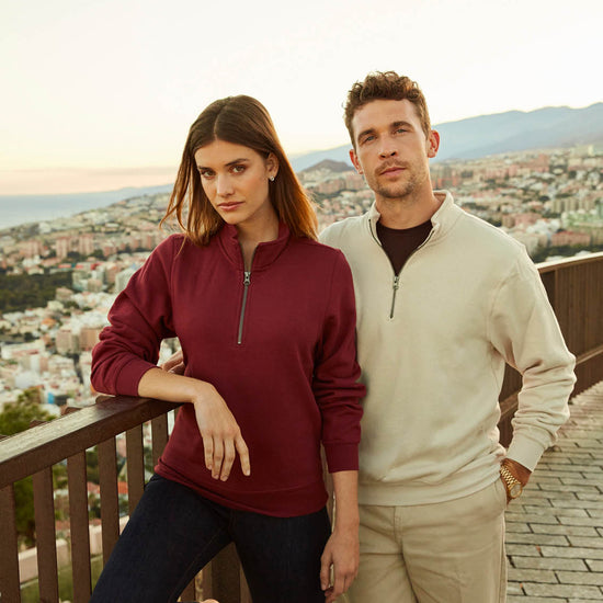 Clique Basic Half Zip - Flessengroen Sweater Clique