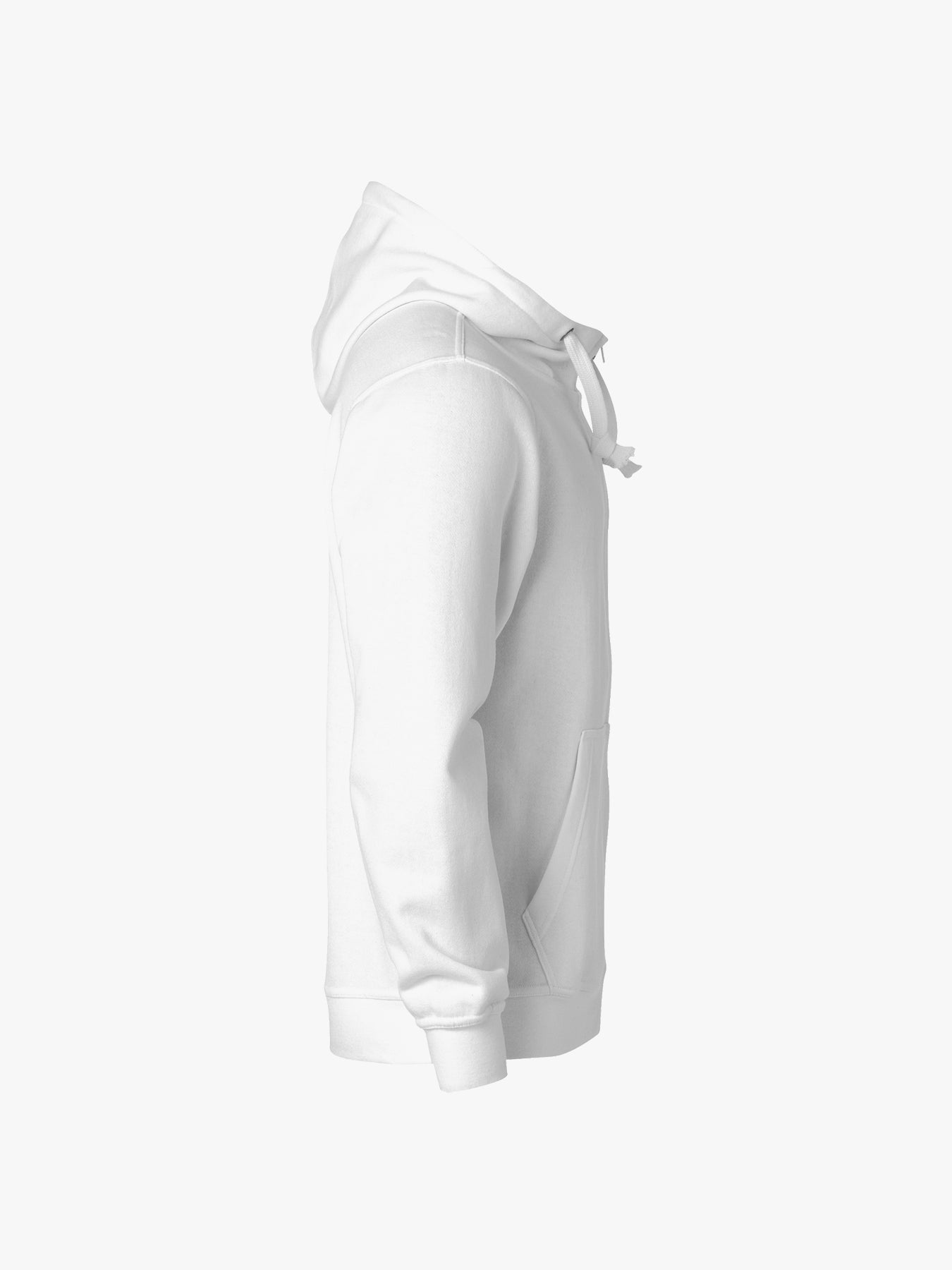 Clique Basic Hoody Full Zip - Wit Hoodie Clique