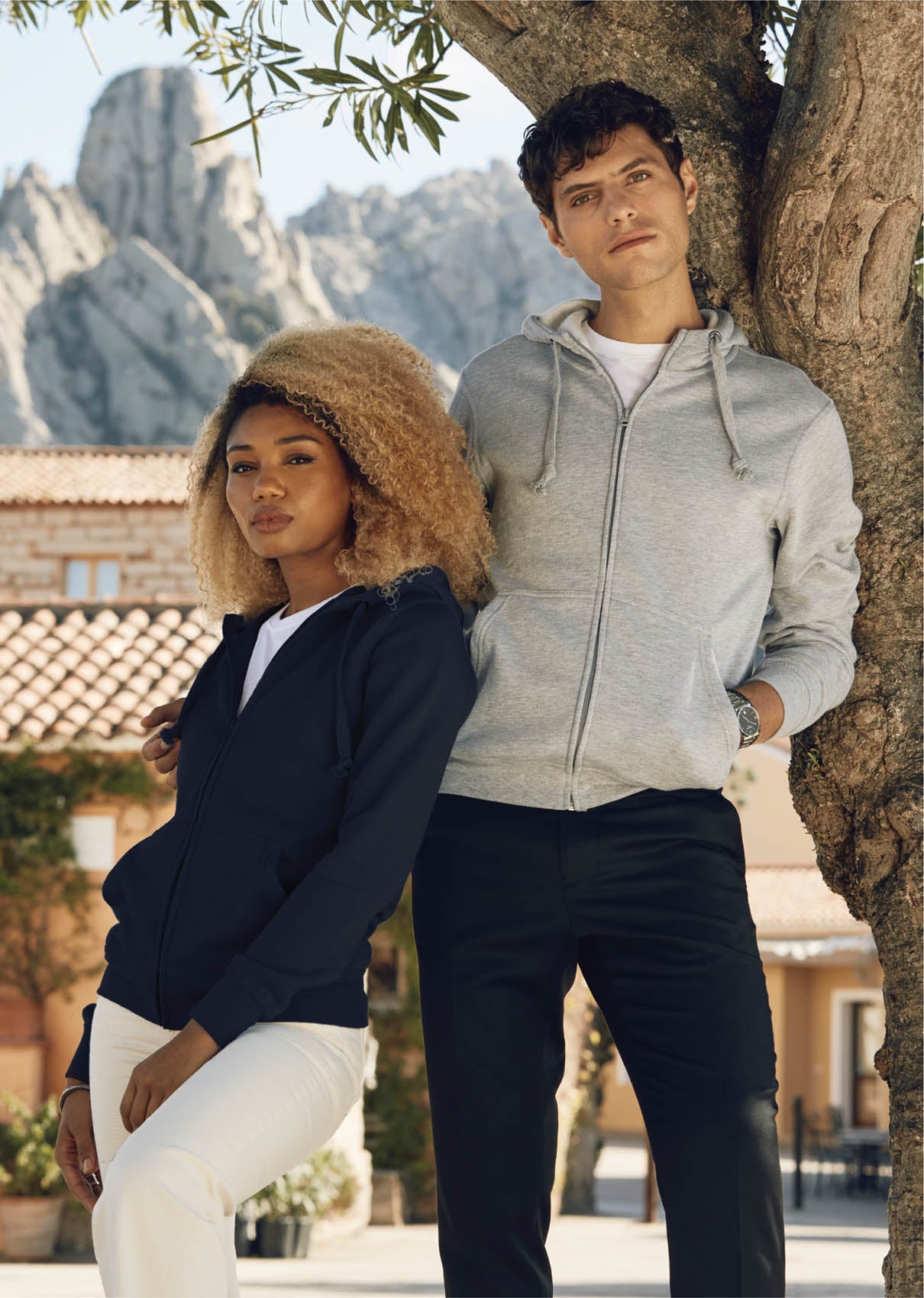 Clique Basic Hoody Full Zip - Wit Hoodie Clique
