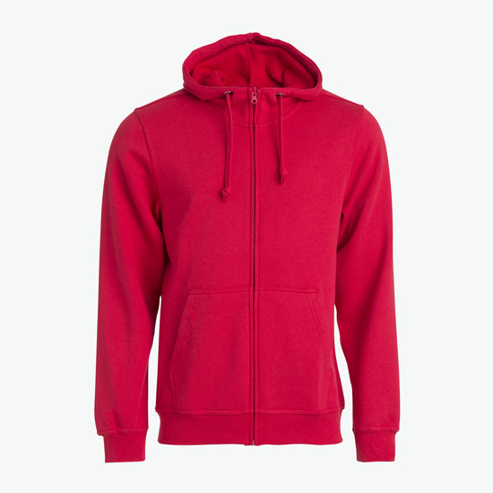 Clique Basic Hoody Full Zip - Rood Hoodie Clique XS