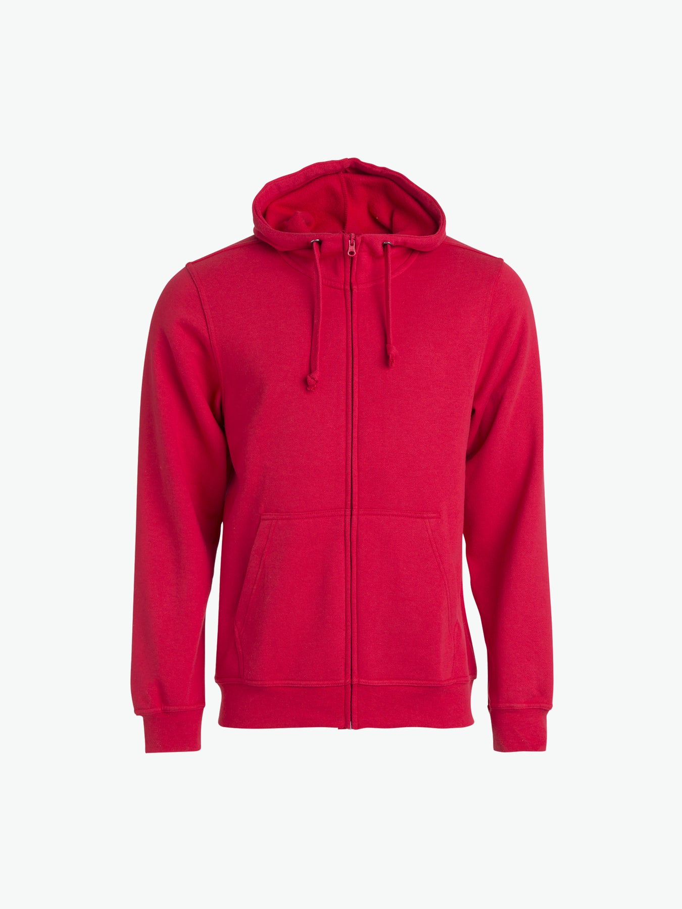Clique Basic Hoody Full Zip - Rood Hoodie Clique XS