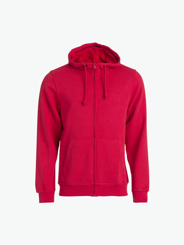 Clique Basic Hoody Full Zip - Rood Hoodie Clique XS