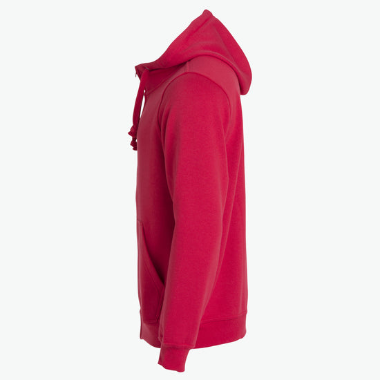 Clique Basic Hoody Full Zip - Rood Hoodie Clique
