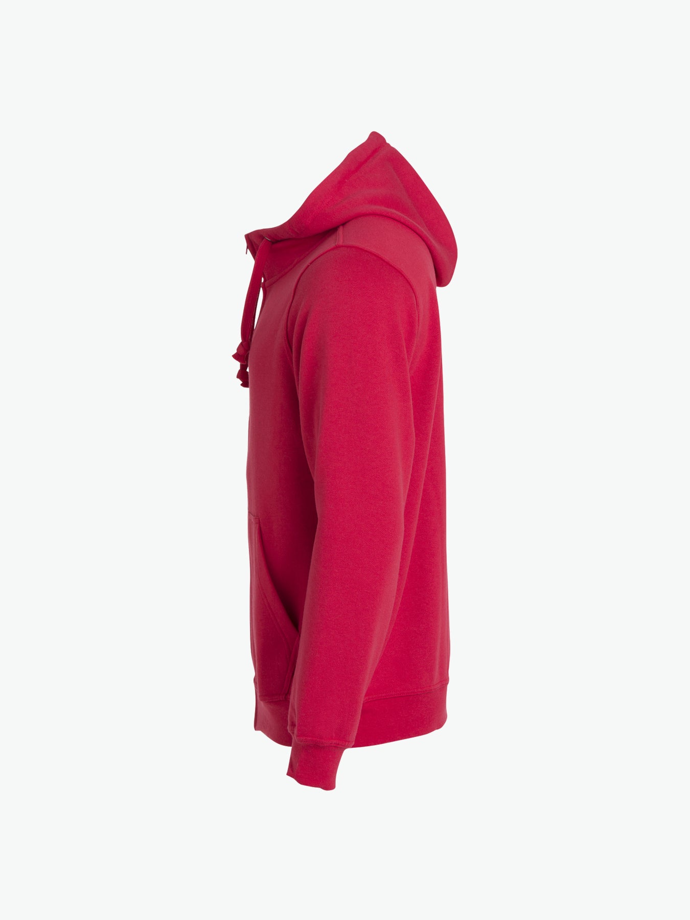 Clique Basic Hoody Full Zip - Rood Hoodie Clique