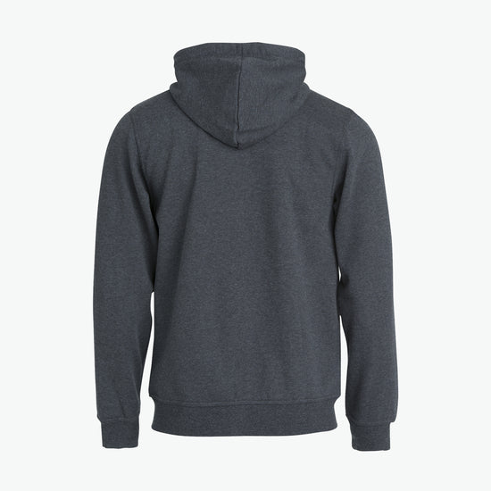 Clique Basic Hoody Full Zip - Antraciet Melange Hoodie Clique