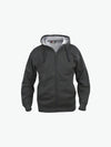 Clique Basic Hoody Full Zip - Antraciet Melange Hoodie Clique XS