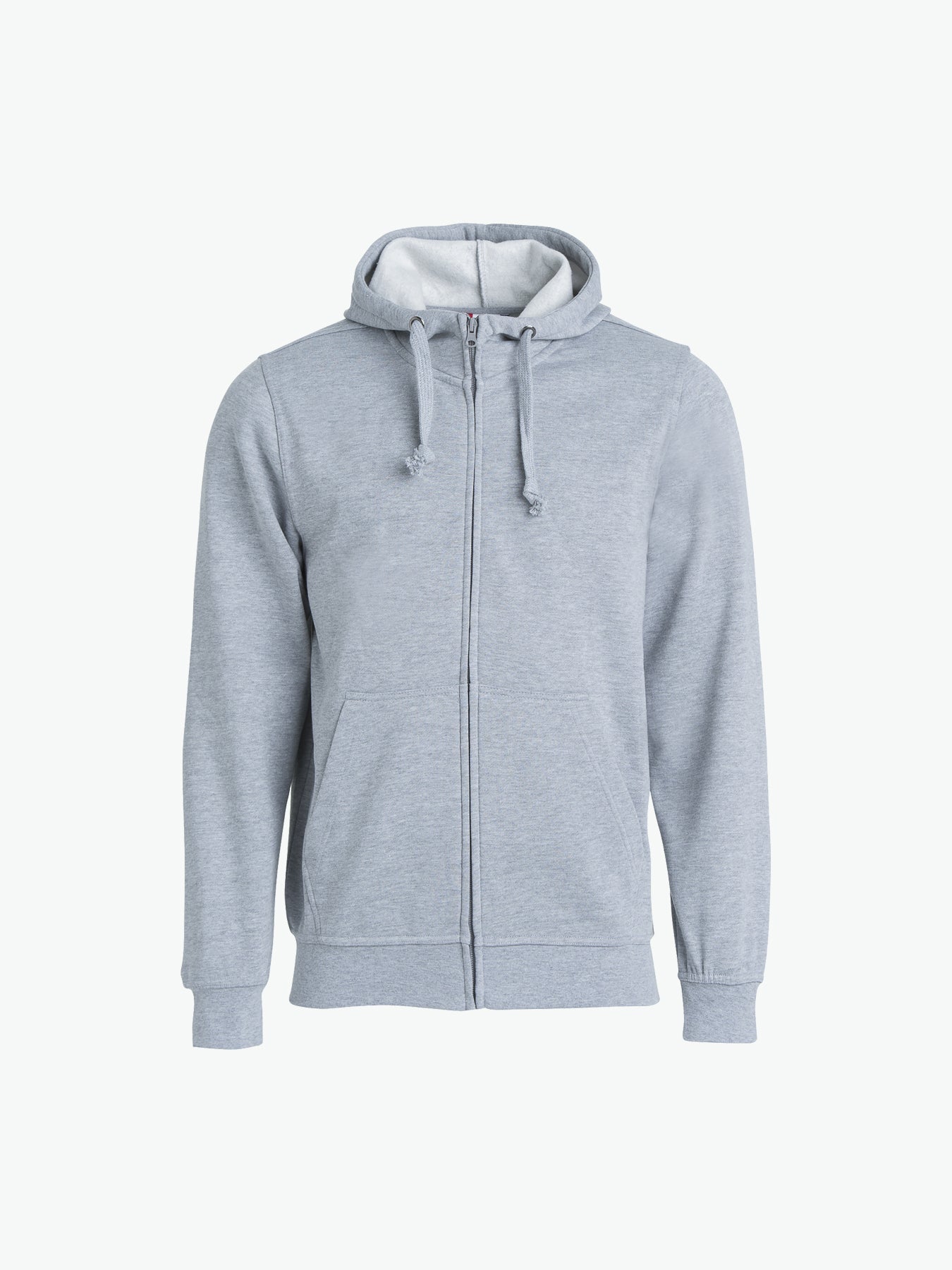 Clique Basic Hoody Full Zip - Grijsmelange Hoodie Clique XS